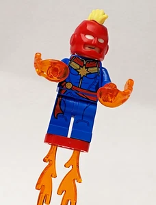 Lego Captain Marvel Minifigure Marvel Comics lotto minifigure Avengers Helicarrier - Foto 1 di 6