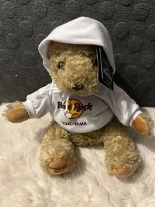 Hard Rock Cafe Yokohama - 8" Hoodie Bear / Yokohama, Japan / New with Tag - Picture 1 of 4