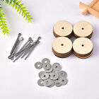  10 Sets Wooden Bear Joint Accessories Rotatable Joints Connectors