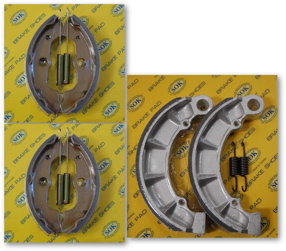 ZAPATOS DE FRENO DELANTEROS Y TRASEROS + Muelles HONDA TRX 350 Fourtrax Foreman 1986-1989 TRX350 Foto 1 de 1