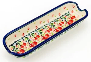 Polish Pottery Corn on the Cob Dish Handcrafted by Zaklady Boleslawiec Poland - Picture 1 of 5
