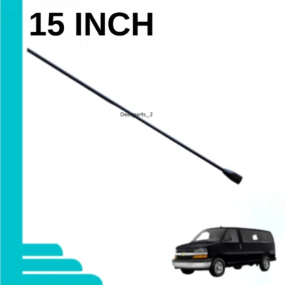 Antena 15" negra para Chevrolet Express 2500 1996-2024 hembra Foto 1 de 4