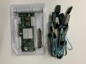 Dell PERC H200 6Gb PCI-e SAS SATA 8-Port Raid Controller + 8087 SATA Cable - Picture 1 of 8