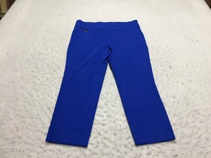 Rafaella Comfort Nylon Capri Pants Womens 12 Blue - Picture 1 of 15