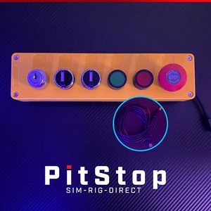 Sim Racing PC 7 Functions 6 Buttons Control Panel Button Box for ETS ATS MORE - Picture 1 of 4