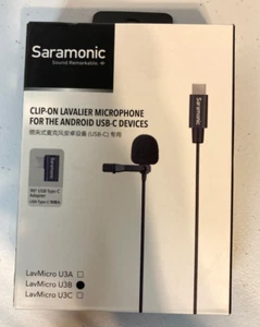 Saramonic Clip-On LavMicro U3B Micrófono Lavalier ANDROID USB-C Dispositivos y Computadoras - Imagen 1 de 11