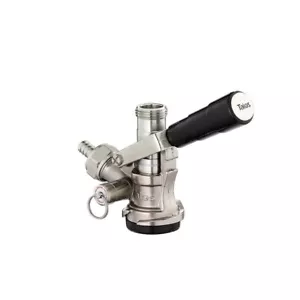 NEW Talos 1022704 Tap Keg Coupler Stainless Steel Probe D System - Black Handle - Picture 1 of 8