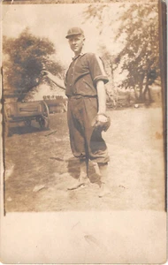 c.1910 RPPC Early Baseball Player - Picture 1 of 2