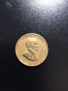 Martin Van Buren 8. Präsident Präsidentenmünze 1837-1841 Medaille Token #8 - Bild 1 von 2