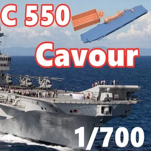 1/700 Italian Cavour C550 Flugzeugträger unbemalt Modellbausatz 3d gedruckt - Bild 1 von 10
