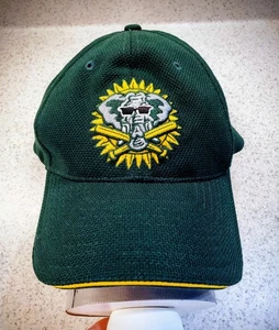 Vintage Y2K Oakland A's Mütze Kappe nicht verstellbar 7 5/8 New Era 3930 grün gold Jersey Stomper - Bild 1 von 9