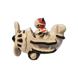 Takakashi San Francisco Porcellana Gatto Pilota Aereo 305 Coin Bank Giappone Vintage - Foto 1 di 8
