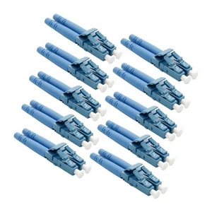 10 Stück LC/UPC LWL Duplex Singlemode Optischer Stecker 2mm Adapter Blau - Bild 1 von 2