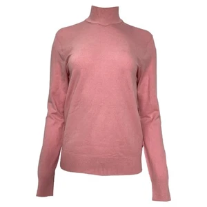 The Frankie Shop Turtleneck Sweater In Pink Cotton Women Pink Size 8 - Picture 1 of 9