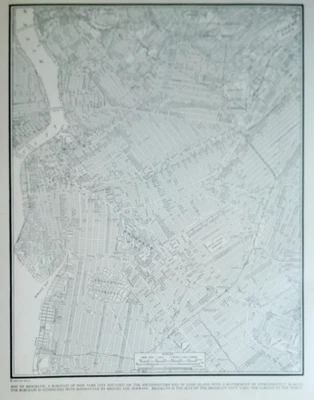 L@@K! Vintage 1940 Brooklyn Atlas Map NY New York City World War WWII Era Great! - Image 1 of 4