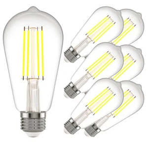 E26 LED Edison Bulbs: 6W Equivalent 60 Watt Dimmable LED Light Bulbs - Vintag... - Picture 1 of 8