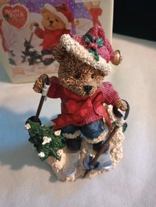 Heart Patch Place Skiing Bear Figurine First Edition 1998 Hills Exclusive - Picture 1 of 9