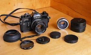 Canon FTb QL 35mm Film Camera w/Fast 50mm F1.8 Lens Working Exclnt Cond KE #2 - Bild 1 von 10