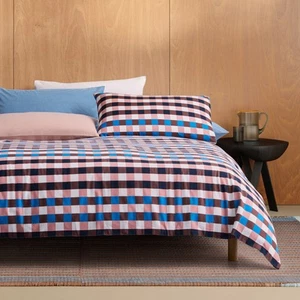 Sheridan Outlet Flannelette Ottilie Check Quilt Cover Set - Picture 1 of 3