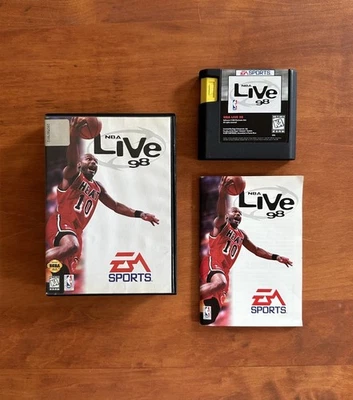 NBA Live 98 (Sega Genesis) Great Condition CIB Complete & Tested Ships Fast RARE - Image 1 of 4