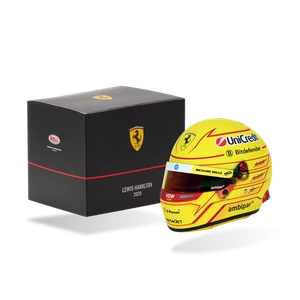 Authentic Bell 1:2 Scale F1 Mini Helmet Lewis Hamilton / Ferrari 2025 F1 Season - Picture 1 of 9