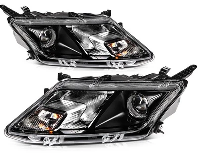 For Ford Fusion 2010-2012 Black Housing Headlights Assembly Left+Right Pair — 第 1/4 张图片