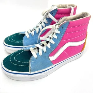 VANS M4.5 & W6.0 SK8-Hi Suede Shoes 500714 Colorblock Multi Bright Yacht Club - Imagen 1 de 8