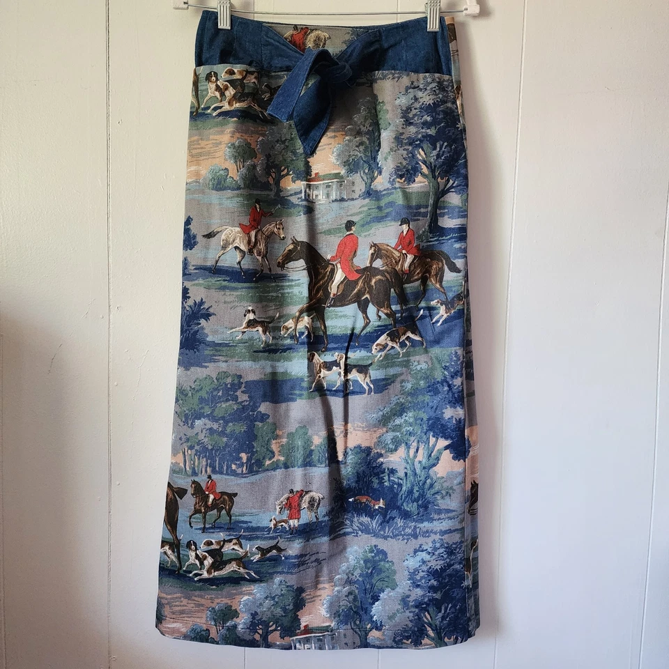 Pueblo Equestrian Tapestry Skirt Vintage Western Horse Girl Aesthetic Size S - Image 1 of 4