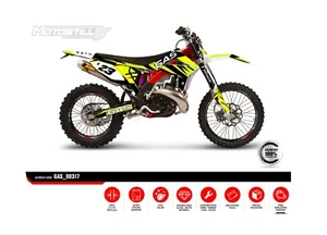 GAS GAS 2012 - 2017 EC ECF MCF 125 250 300 350 450 GRAPHIC STICKER SET DECAL KIT - Picture 1 of 4