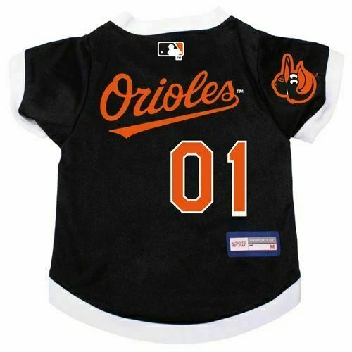 CAMISETA BALTIMORE ORIOLES DOG CAT PREMIUM com NAME TAG XS EXTRA PEQUENA - Imagem 1 de 1