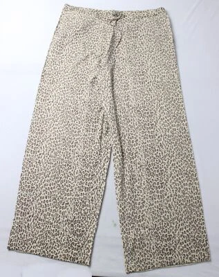 Pantalón Halle PINK By Frankies para mujer con cordón CA4 estampado de leopardo talla XL NUEVO CON ETIQUETAS Foto 1 de 4