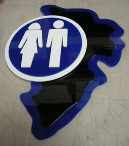 Jurassic Park Custom Restroom Paddock 3D sign Art Dinosaur T Rex Raptor 10 inch - Picture 1 of 12