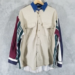Camicia Wrangler X coda lunga uomo 17,5/35 multicolore ago singolo sartoria - Foto 1 di 10
