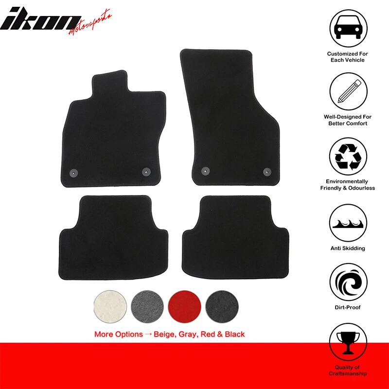 Alfombrillas de nailon negras para Volkswagen GTI/Golf 15-23 forro alfombrillas delanteras traseras Foto 1 de 4