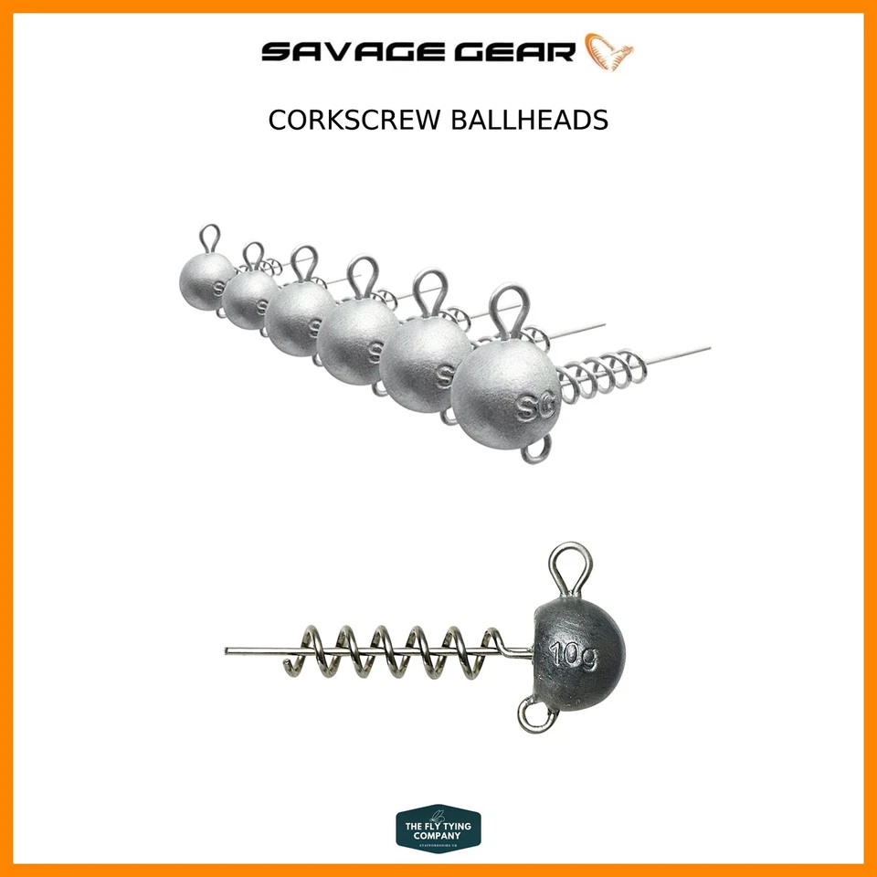 Cabezales de bola de tornillo de corcho Savage Gear | 4g - 30g | 3 piezas y 2 piezas | NUEVOS | precio loco