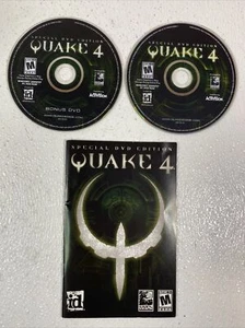 Quake 4 PC CD-ROM gioco 2005 con manuale e 2 dischi - Foto 1 di 2