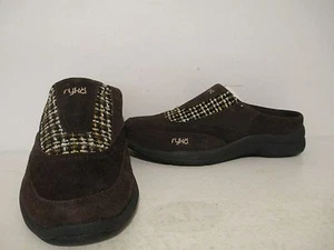 Ryka Womens Freelance Mule Slip On Wool Tweed/Lo Casual Brown Size 6.5 M - Picture 1 of 1