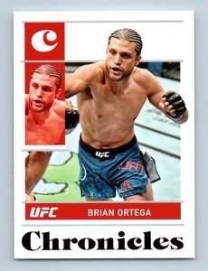 2022 UFC Panini Chronicles Brian Ortega Bronze Parallel #1