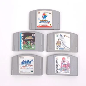 Nintendo 64 N64 Sports Game 5 pcs Soccer baseball Japan Import NTSC-J Tested - Picture 1 of 5