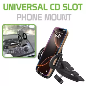 Cellet CD Slot Phone Holder Mount Compatible with Apple iPhone Samsung Galaxy - Picture 1 of 12