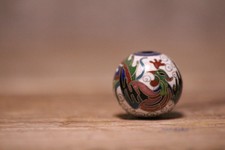 Antique Japanese Cloisonne Bead # ojime netsuke  Phoenix RARE #dragon 2