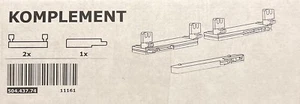 ⭐️Ikea Pax Dämpfer KOMPLEMENT für Schiebetüren grau 504.437.74 Neu OVP⭐️ - Bild 1 von 3