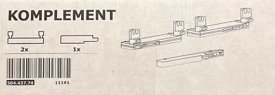 ⭐️Ikea  Pax Dämpfer KOMPLEMENT für Schiebetüren grau 504.437.74 Neu OVP⭐️ - Bild 1 von 3