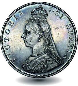 1887 Queen Victoria Double Florin Silver Coin