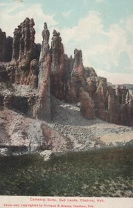 Cathedral Butte, Bad Lands - Chadron, Nebraska - litografía publicada - Imagen 1 de 3