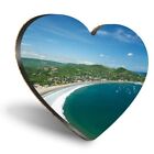 Heart MDF Coasters - San Juan Del Sur Nicaragua Beach Travel  #24140