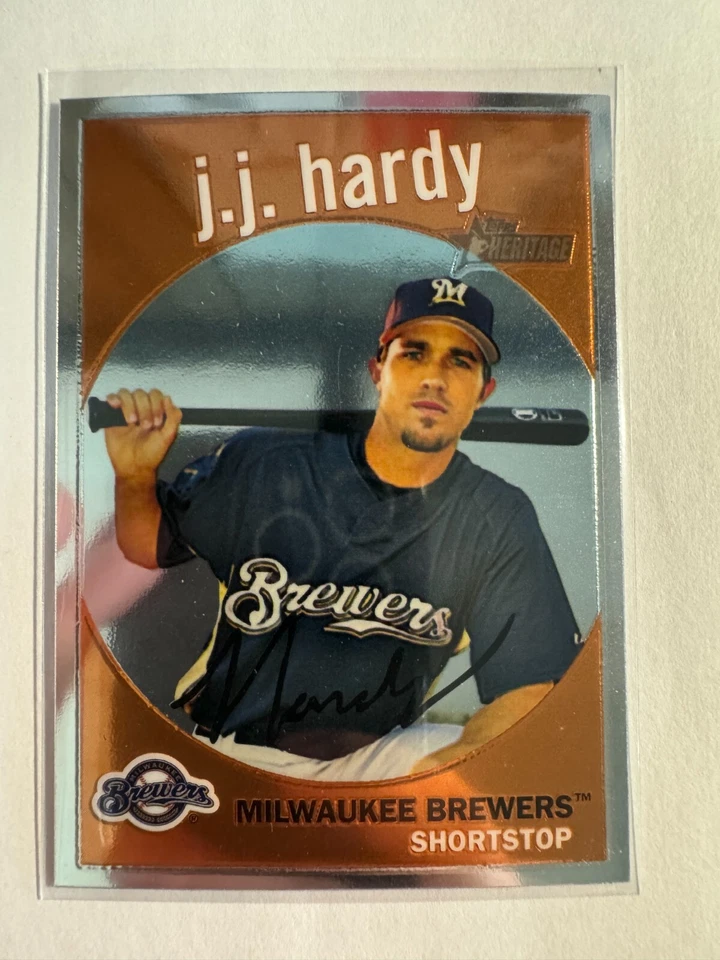 K203,358 - 2008 Topps Heritage Chrome #C177 J.J. Hardy #/1959 - Image 1 of 1