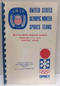 1972 US OLYMPIC TEAM GAMES OF THE XI WINTER PRESS - RADIO - TELEVISION INFO - Picture 1 of 12
