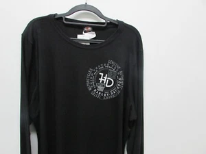 RONNIES HARLEY-DAVIDSON CUSTOM DEALER PRINT WOMENS LONG SLEEVE SHIRT R0042663 - Picture 1 of 2