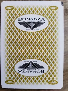VINTAGE NEVADA - SINGLE SWAP PLAYING CARD - BONANZA CASINO - Picture 1 of 1